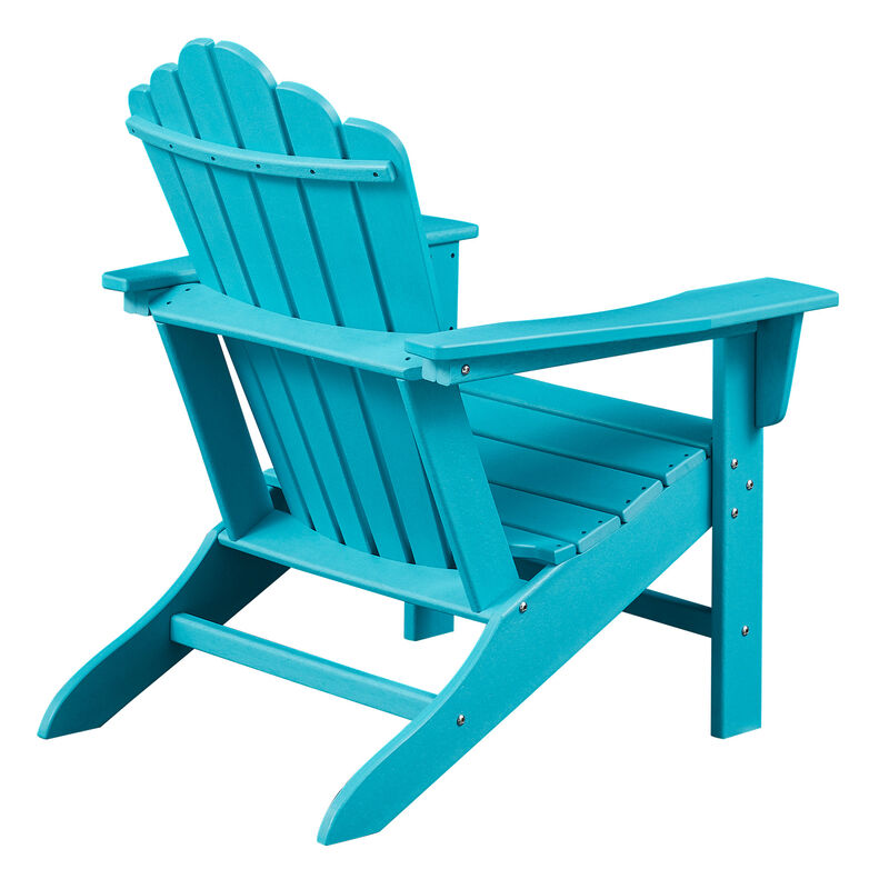Outdoor Adirondack Chair Set of 2 Hdpe Frame Stationary Adirondack Chairs