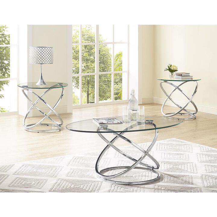 Bernards Atomic Cocktail Tables Set of 3