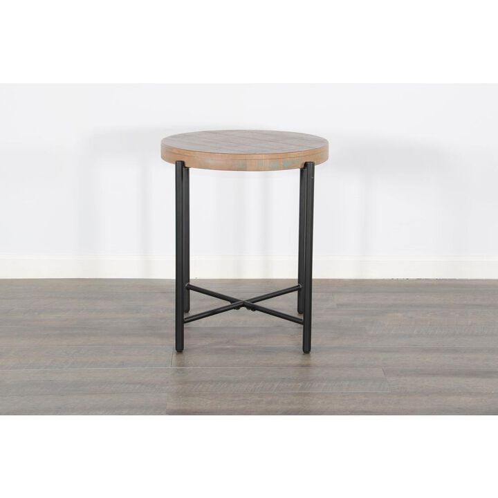 Sunny Designs Round  22 Distressed Chair Side Table