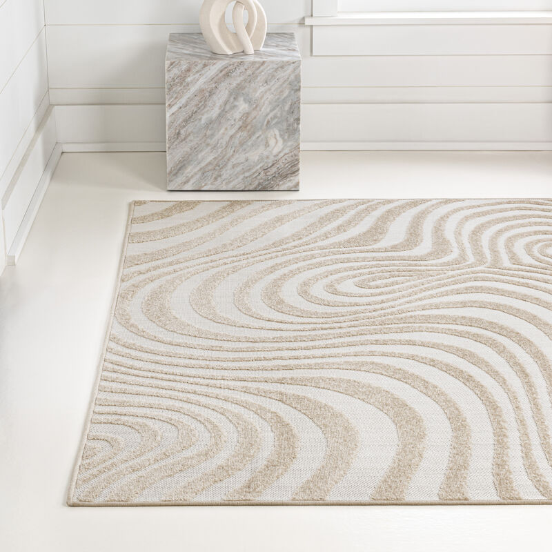 Maribo Abstract Groovy Striped Area Rug