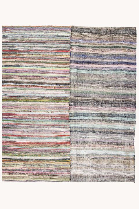 District Loom Vintage Turkish rag area rug