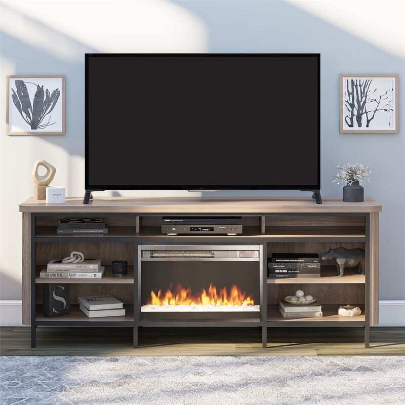 Danton Electric Fireplace TV Console for TVs up to 75"