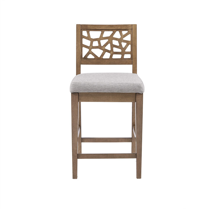 Gracie Mills Jayne Contemporary Oak Veneer Counter Stool