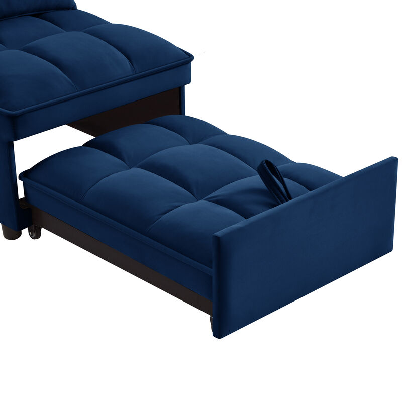 Merax Single Sofa Bed Futon with Storage Pockets