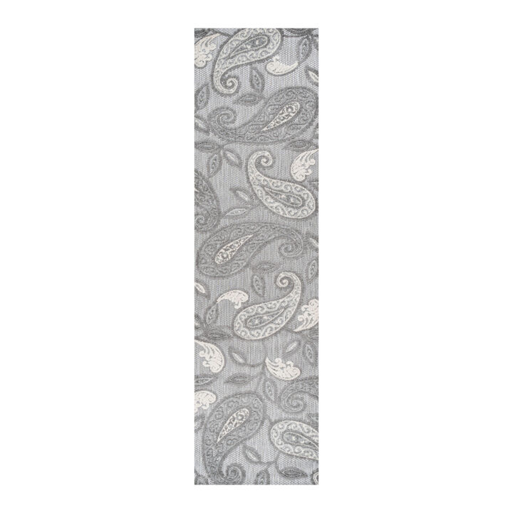 Julien Paisley High-Low Indoor/Outdoor Area Rug