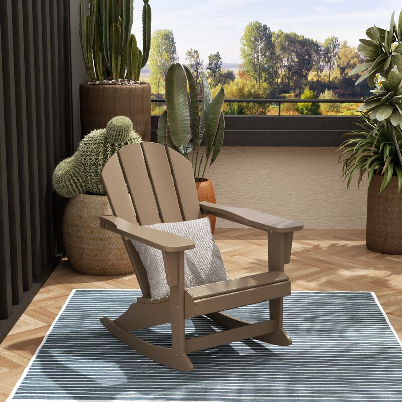 WestinTrends Classic Outdoor Patio Adirondack Rocking Chair