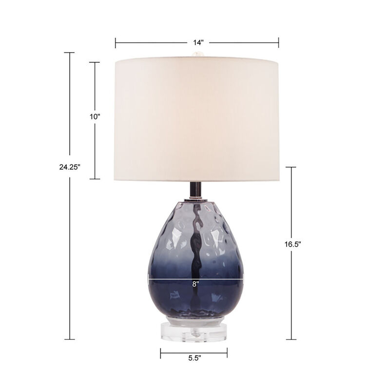 Borel Ombre Glass Table Lamp