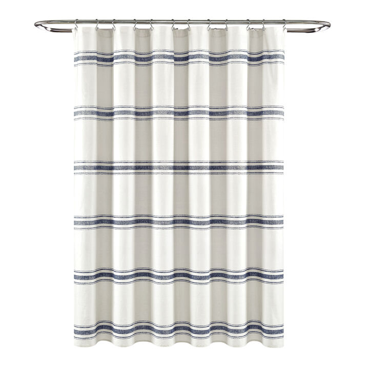 Farmhouse Stripe Shower Curtain