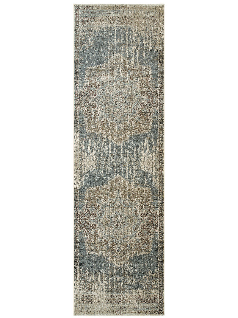 Raleigh 2'3" x 7'6" Blue Rug