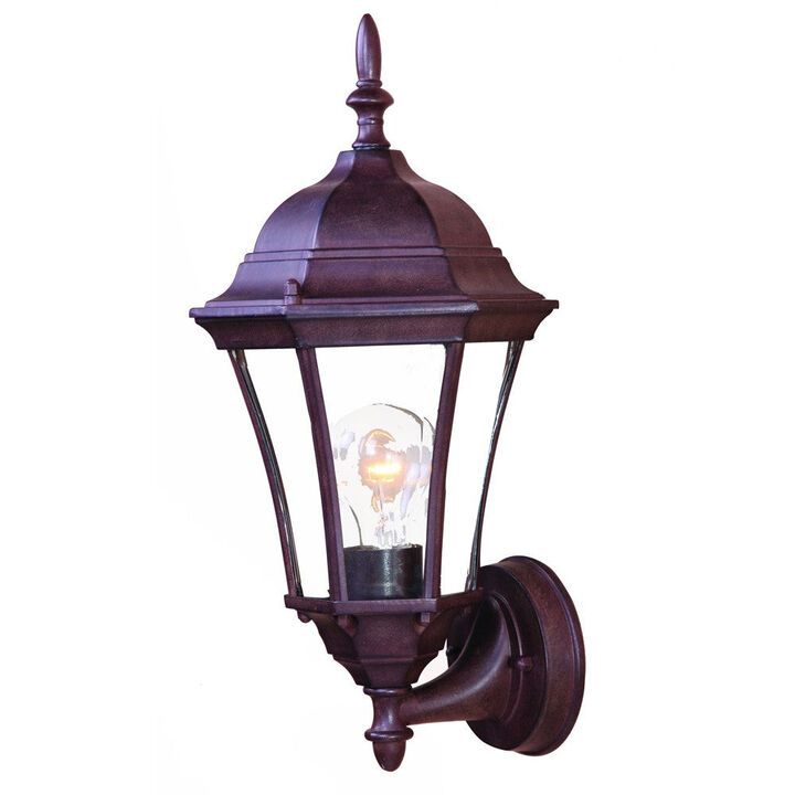 Homezia Dark Brown Carousel Lantern Wall Light