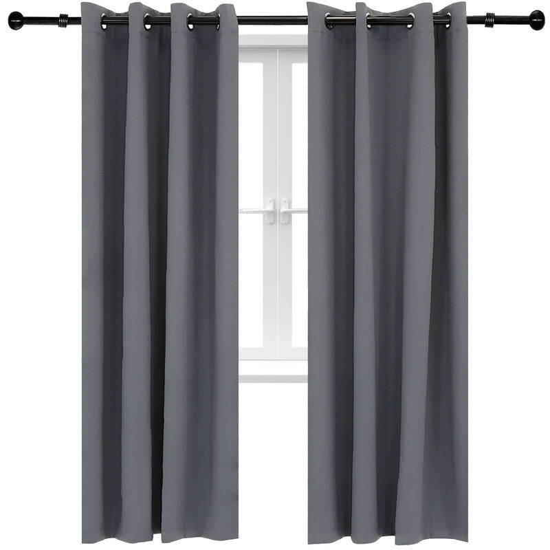 Sunnydaze Set of 2 Curtain Panels with Grommet Top - 52"x84"