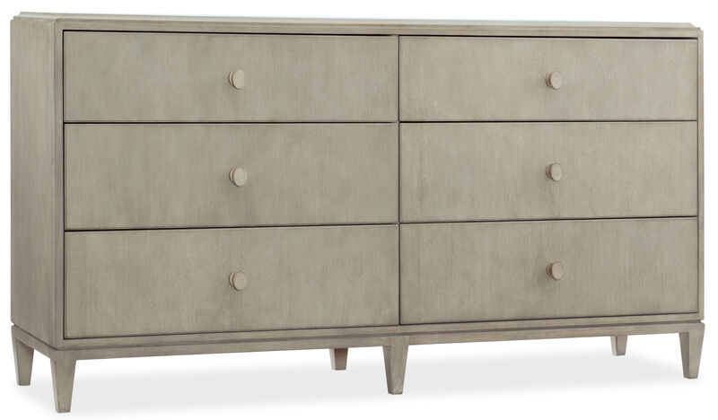 Elixir Six-drawer Dresser in Light Wood