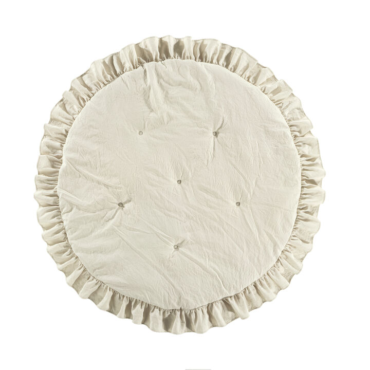 Lush Décor Baby Round Ruffle Play Mat Single