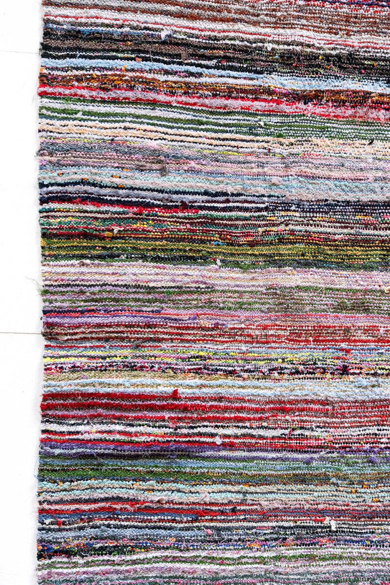 District Loom Vintage Turkish rag area rug