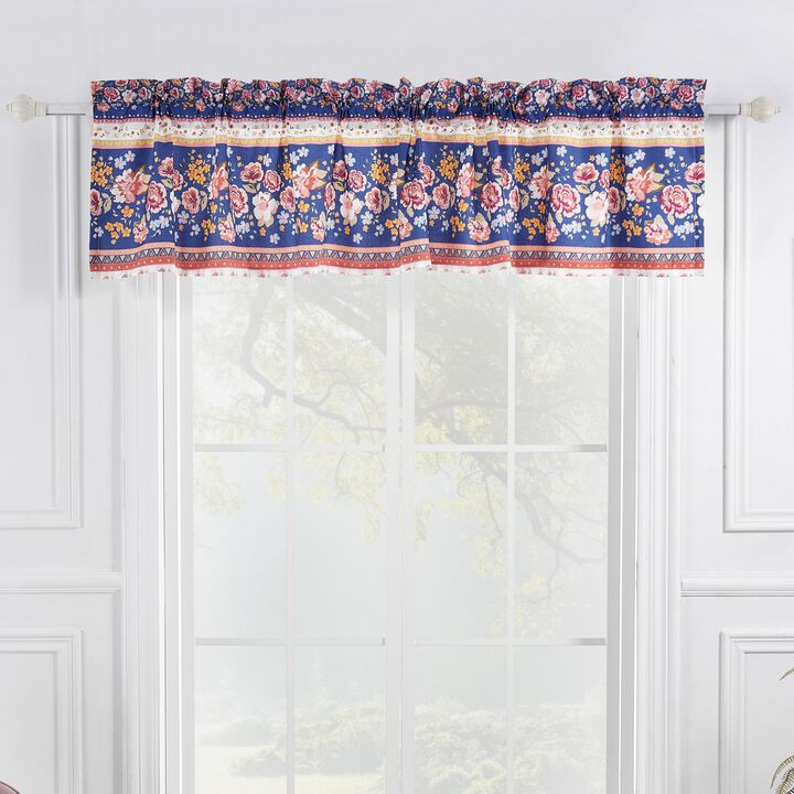 Greenland Home Fashions Marsha Window Valance - 84x16", Blue