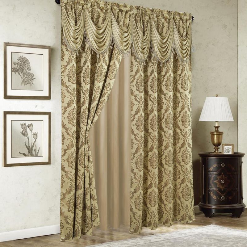 RT Designers Collection Stockton Premium Two Pack Double Curtain Panel