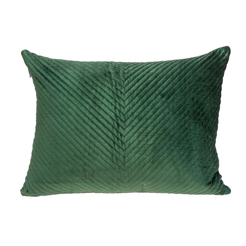 Homezia Green Lumbar Tufted Throw Pillow