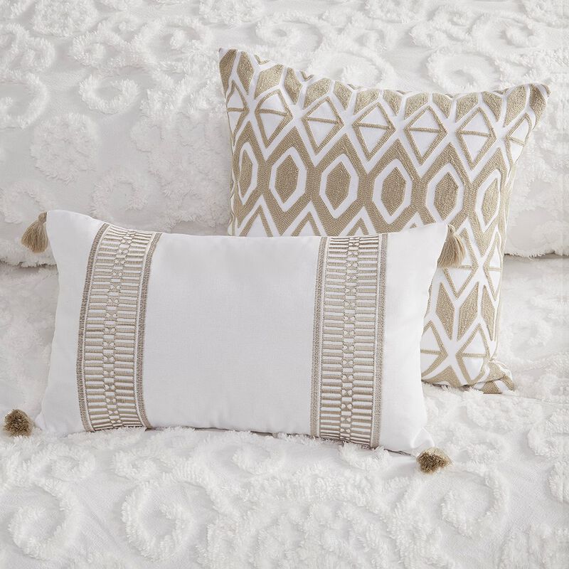 Gracie Mills Lito Chenille Cotton Comforter Mini Set