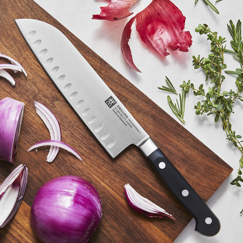 ZWILLING Professional S Knife Set with Block, Chef�s Knife, Serrated Utility Knife, 7 Piece, Bamboo