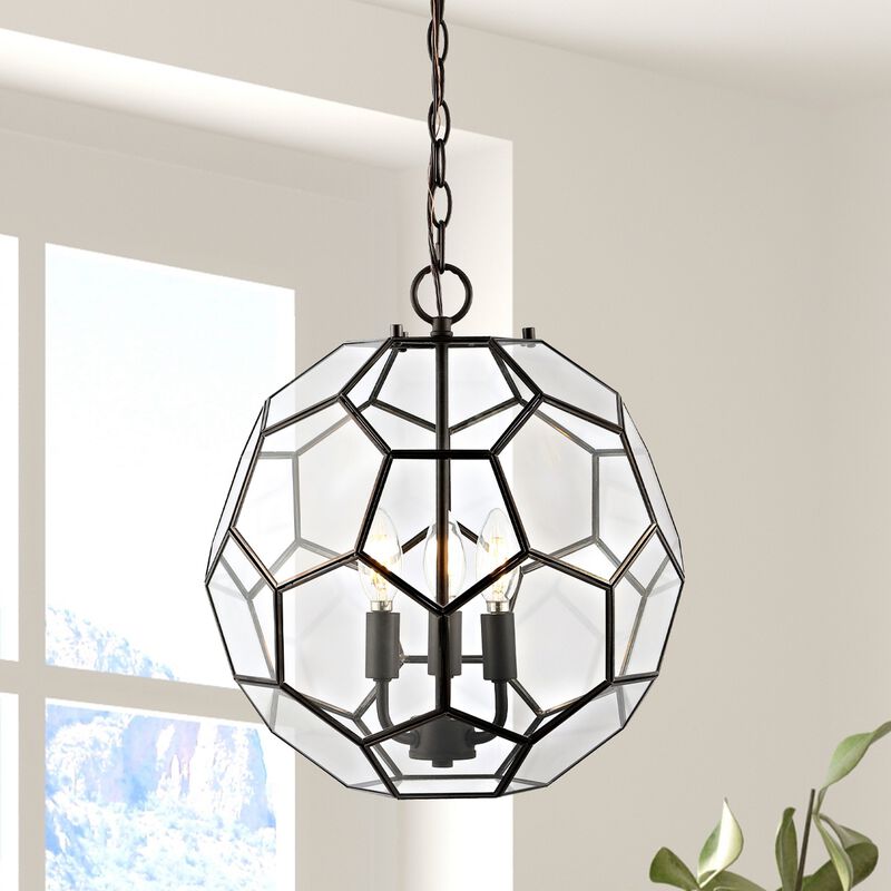 Bee Modern Bohemian Iron/Glass LED Pendant