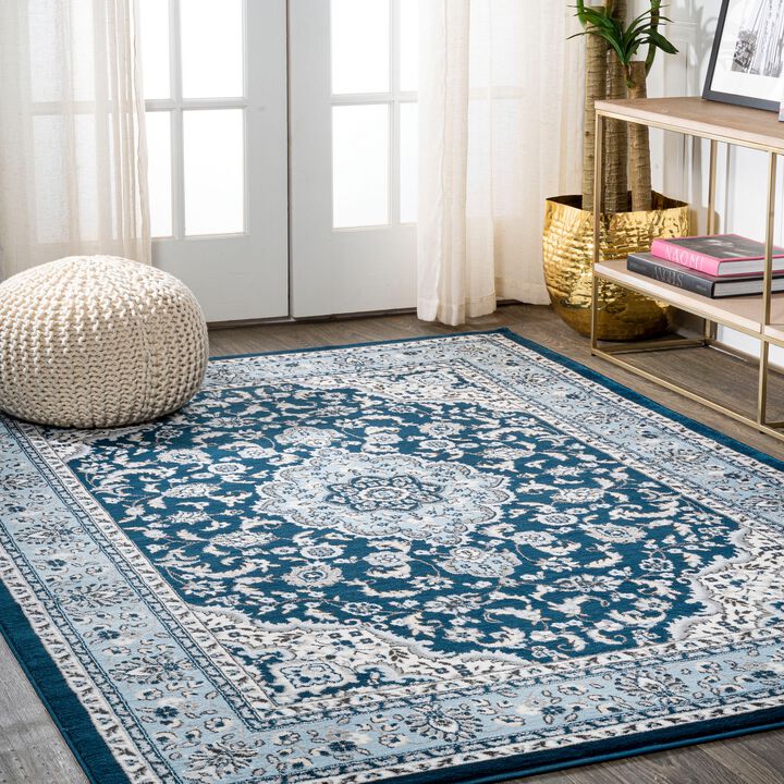 Palmette Modern Persian Floral Area Rug