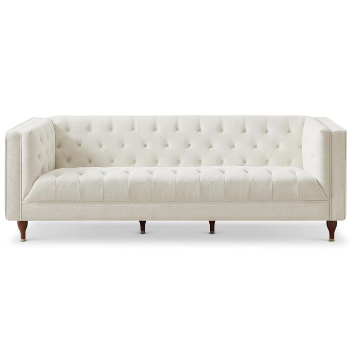 Ashcroft Furniture Co Evelyn Mid Century Luxury Chesterfield Sofa
