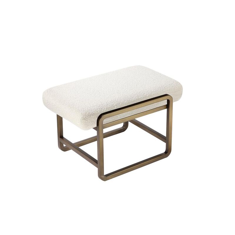 Eden Stool Brass Ivory