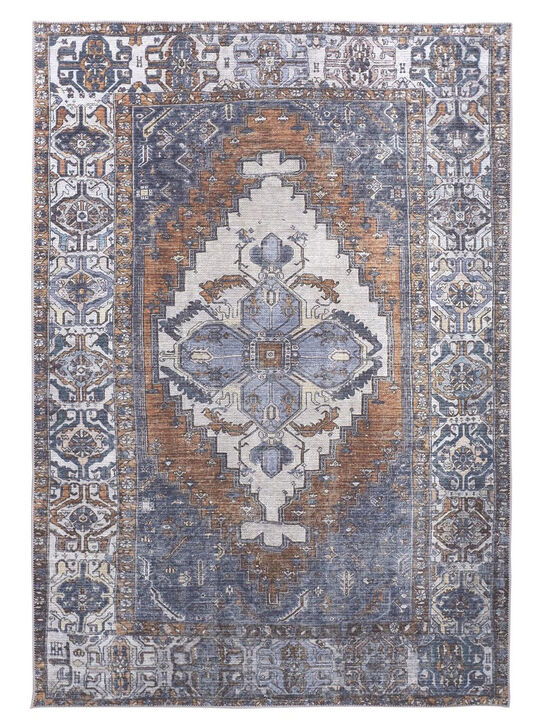 Percy 39AIF Blue/Ivory/Brown 9'2" x 12' Rug