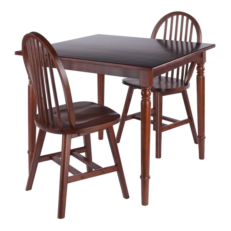 Winsome Wood Mornay Dining Set, Walnut