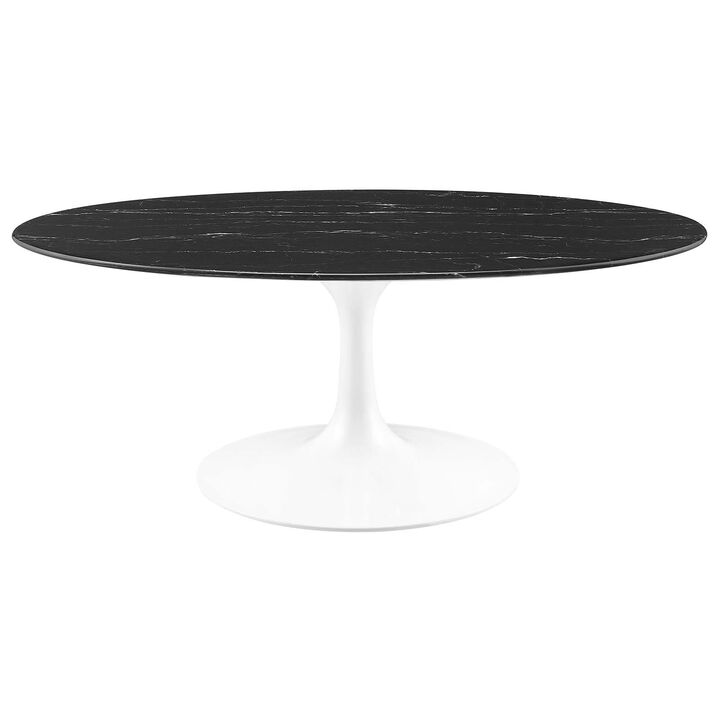 Modway Lippa Coffee Table, White Black
