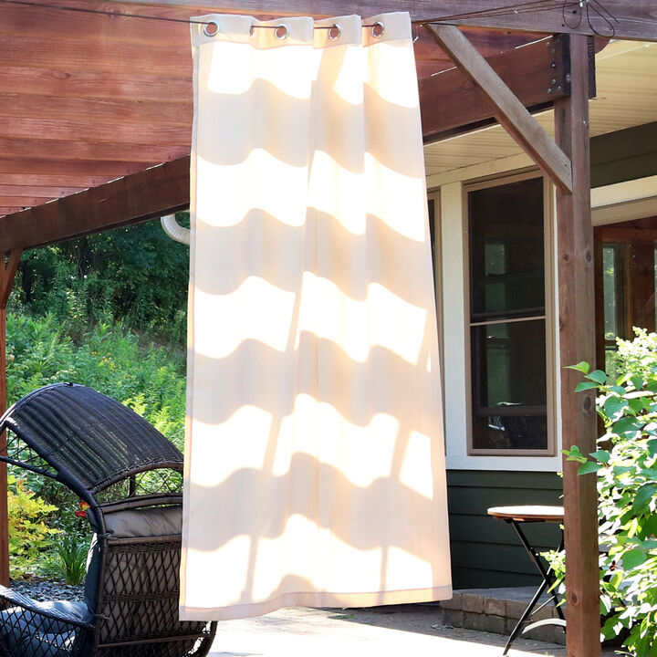 Sunnydaze Simple Outdoor Curtain Panel - 52 in x 84 in