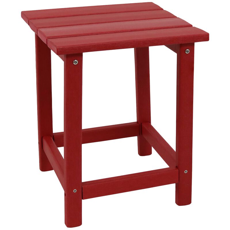 Sunnydaze 14.75 in Adirondack All-Weather HDPE Patio Side Table