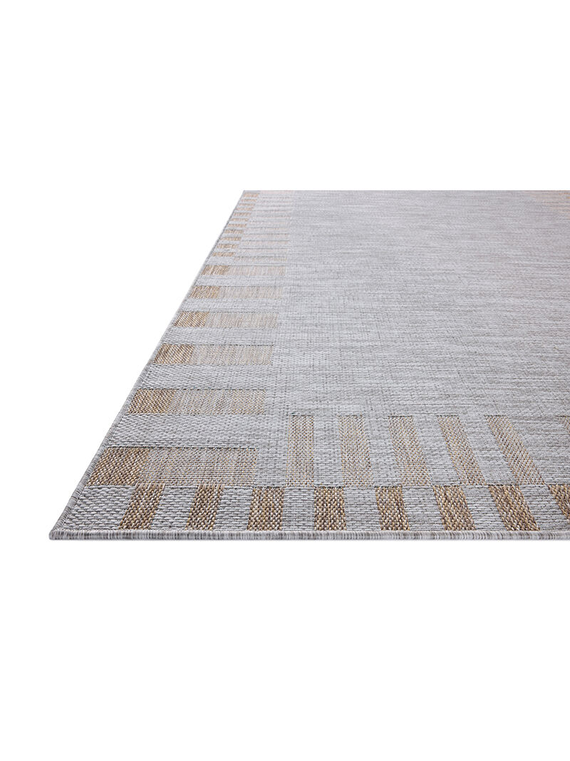 Topanga Silver/Natural 18" x 18" Sample Rug by Amber Lewis x Loloi