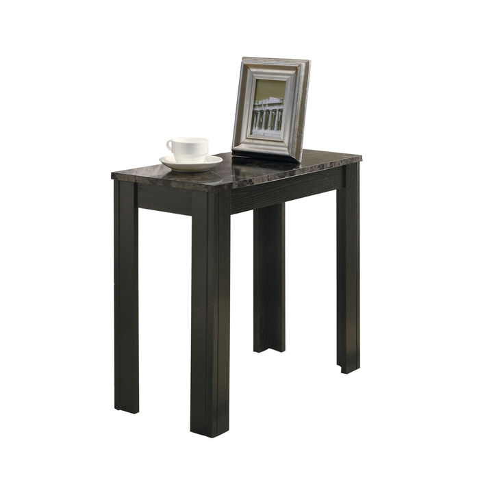 Monarch Specialties I 3112 Accent Table, Side, End, Nightstand, Lamp, Living Room, Bedroom, Laminate, Black, Grey, Transitional