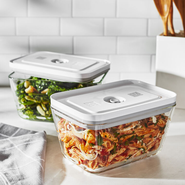 ZWILLING Fresh & Save 2-pc Glass Airtight Food Storage Container, Meal Prep Container - Large