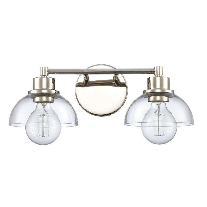 Julian 16'' Wide Silver 2-Light Vanity Light