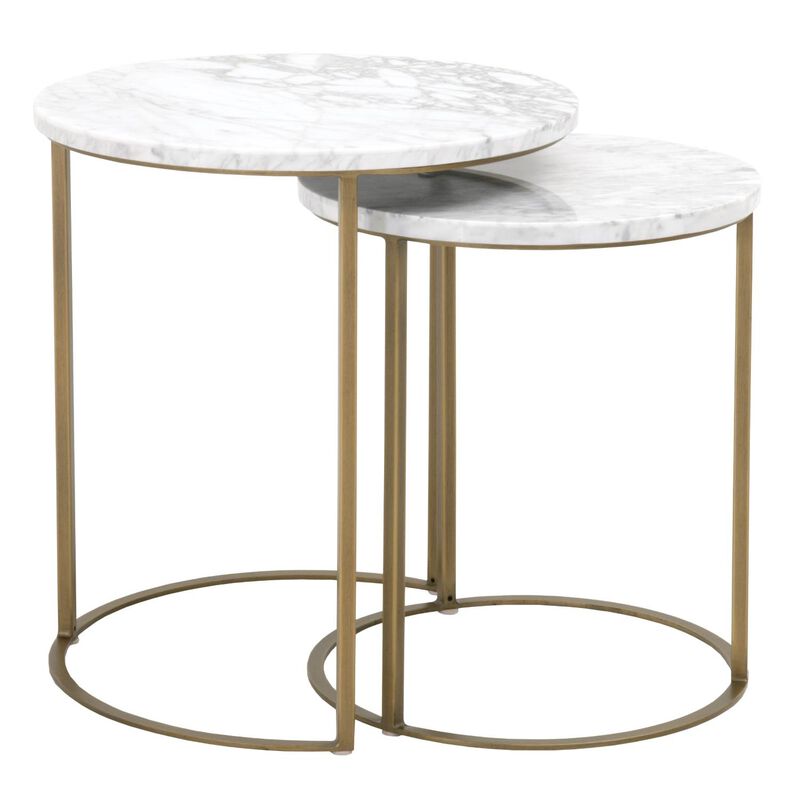 Round Nesting Accent Table
