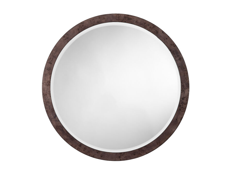 Chandler Round Mirror, Charcoal