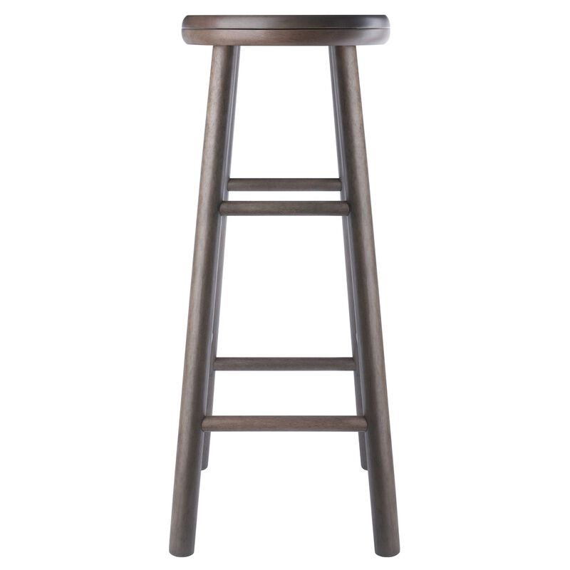 Winsome Shelby 2-Pc Swivel Seat Bar Stool Set - Oyster Gray