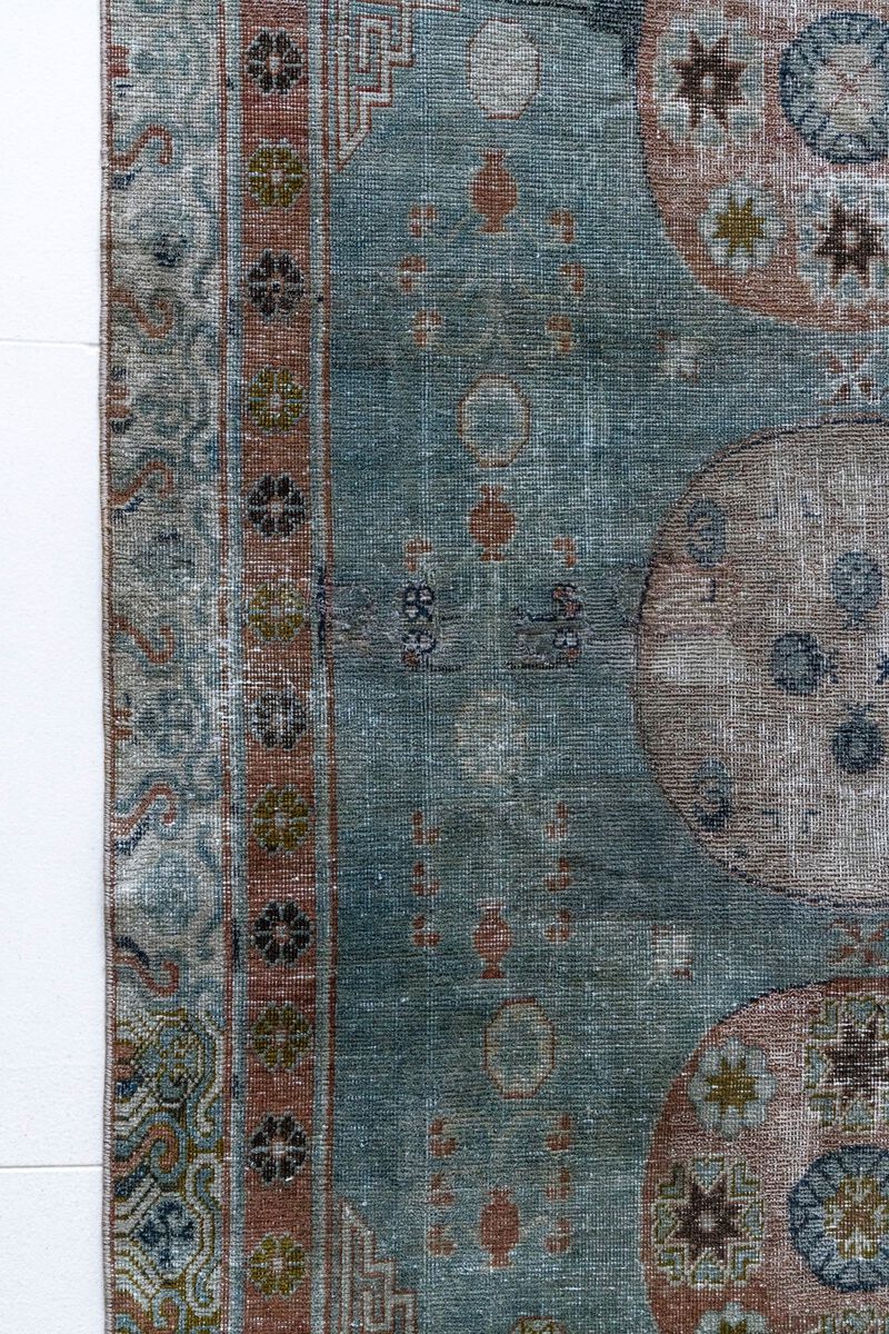 District Loom Vintage Khotan scatter rug-Pryor