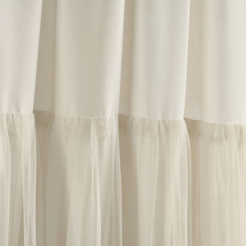 Tulle Skirt Solid Window Curtain Panels