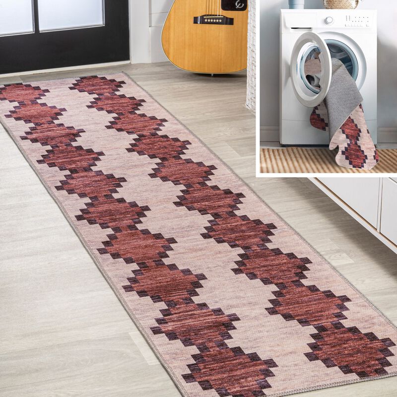 Timantii Modern Trellis Kilim Area Rug