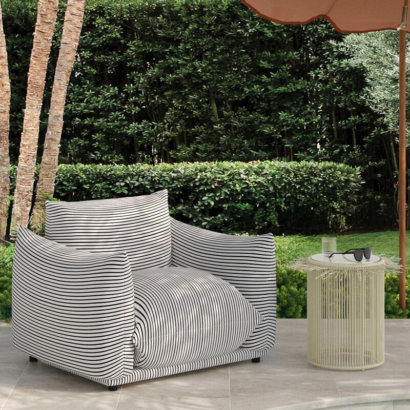 Rafa Blue Outdoor Side Table