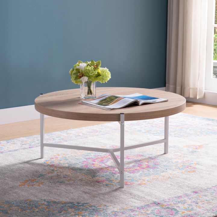 Coffee Table Weathered White White