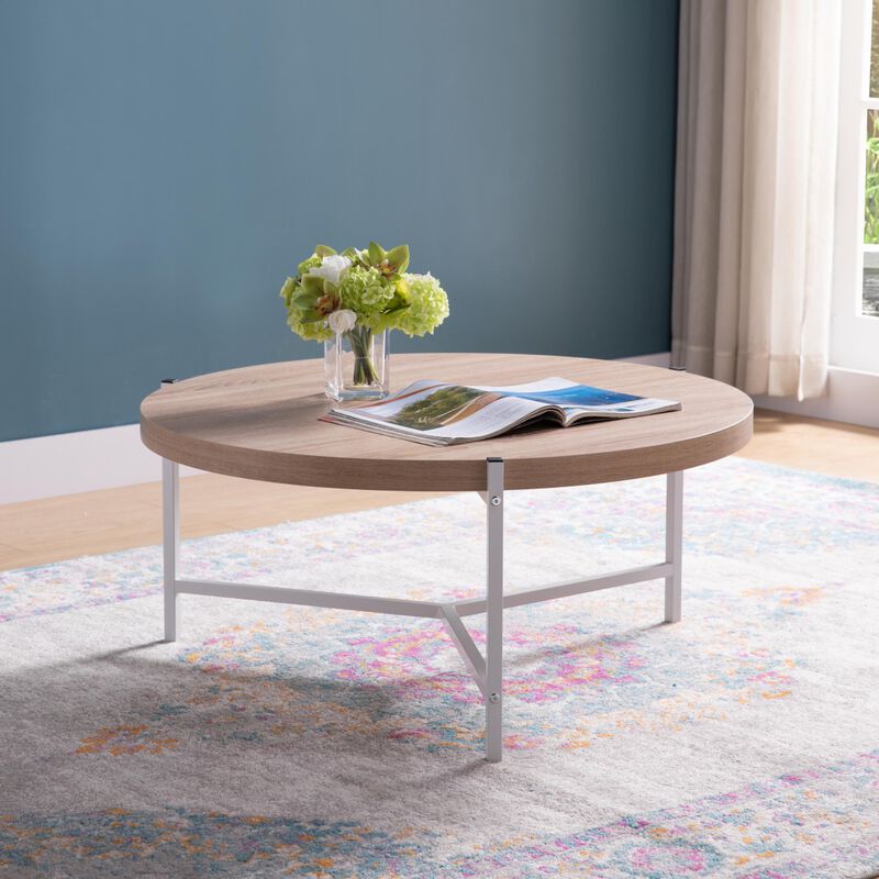 Coffee Table Weathered White White