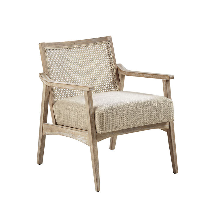 Gracie Mills Mccarthy Reclaimed Wood Cane Accent Chair
