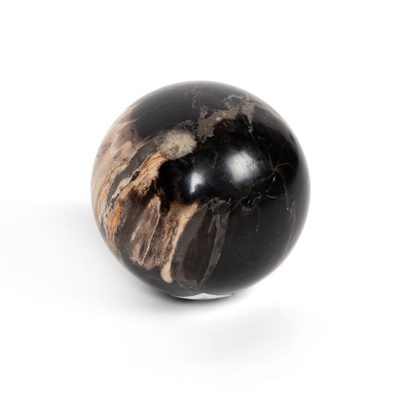 Petrified Wood Balls (Set Of 3)