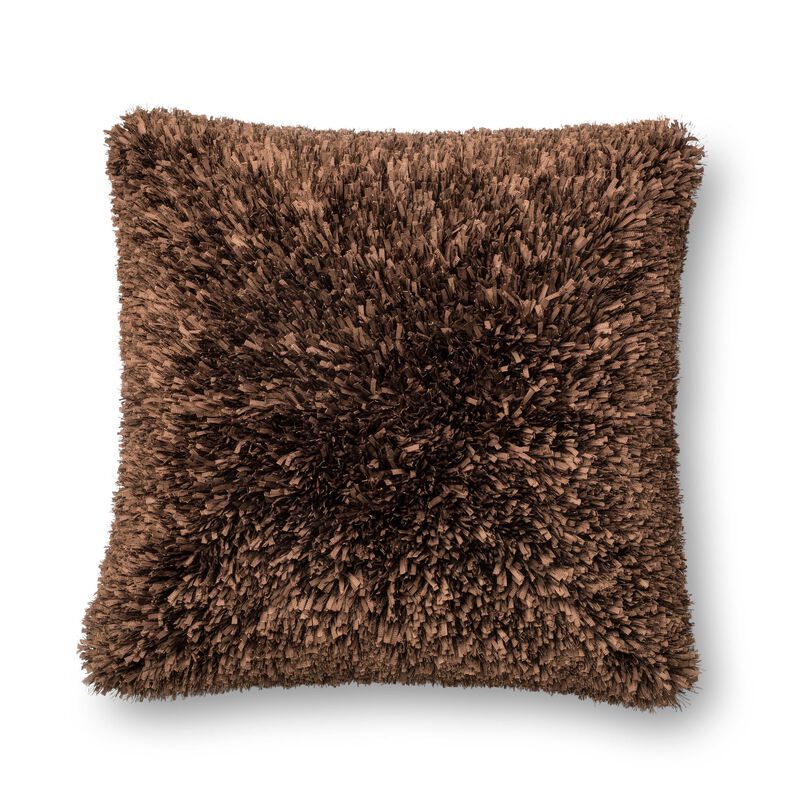 P0045 Brown 22"x22" Down Pillow