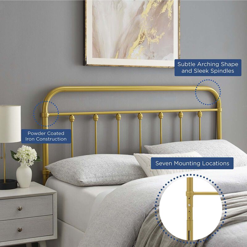 Modway - Sage Queen Metal Headboard