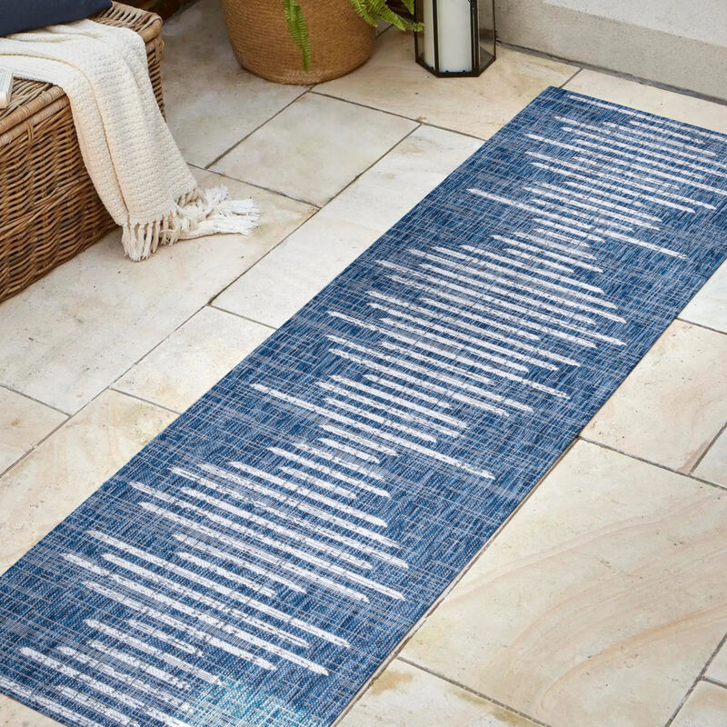 Zolak Berber Stripe Geometric Indoor/Outdoor Area Rug